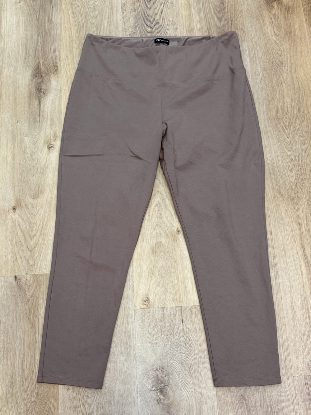 JNY Jones New York Taupe Pull-On Style Leggings